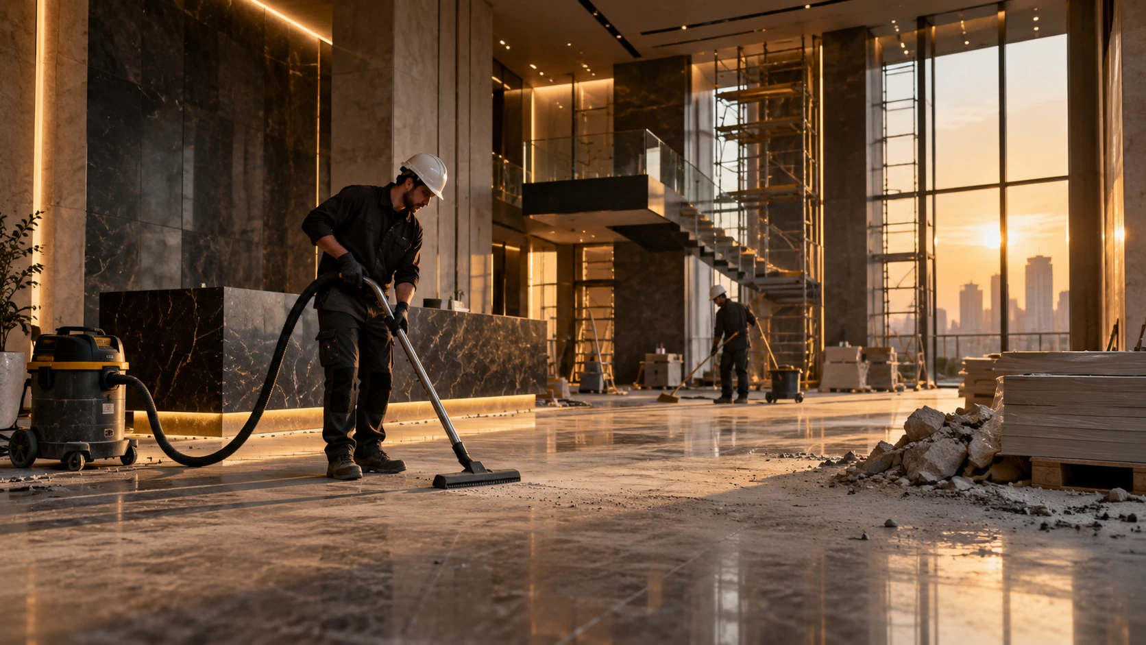 Bauendreinigung nach Abschluss der Arbeiten